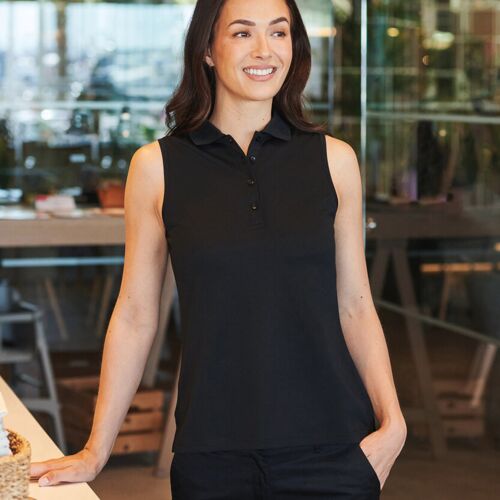 Women’s sleeveless Coolplus® polo shirt Thumbnail