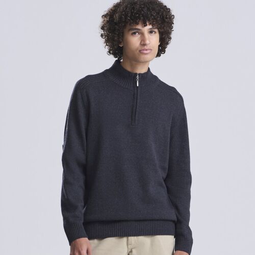 Wakhan ¼ regen zip knit sweater Thumbnail