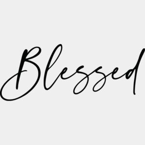 Blessed T-Shirt Heat Transfer Print Thumbnail