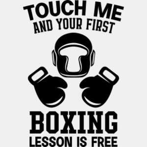 Touch Me And Your First Boxing Lesson Is Free SVG Thumbnail