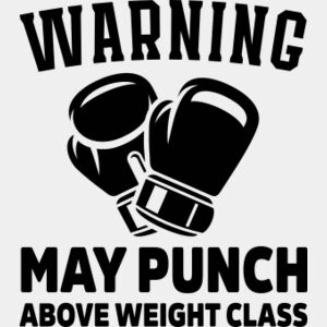 Warning Mya Punch Above Weight Class SVG Thumbnail